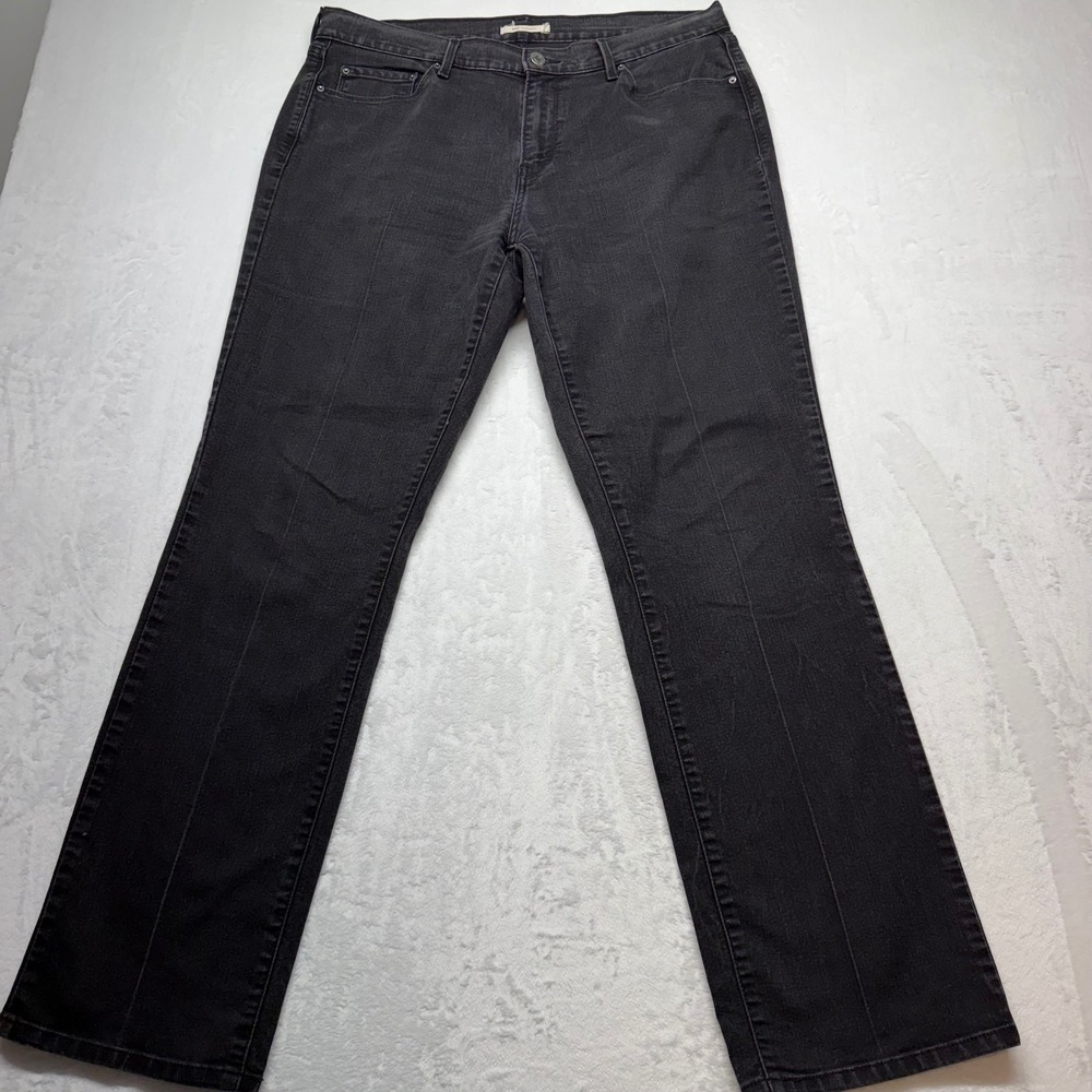 Levi's 505 Straight Leg Jeans 32x32 Black Mens Regular Fit Denim Workwear Pants